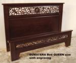 Sumatera Bed with engraving